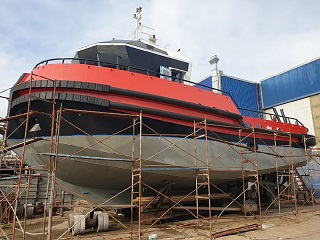 17 m Twin screw steel tugboat 20 bp